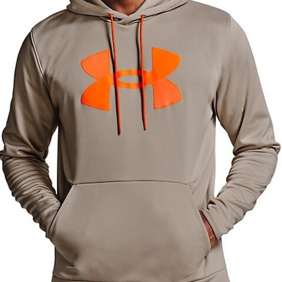 Under Armour Other - 🆕Under Armour Men’s Armour Fleece Big Logo Hoodie in Beige - M